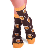Chaussettes Coton Bière Marron