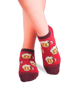 Socquettes Coton Bière Bordeaux