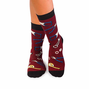 Chaussettes Coton fin Outils Bordeaux