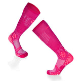 Mi-bas Compression - rose foncé-rose