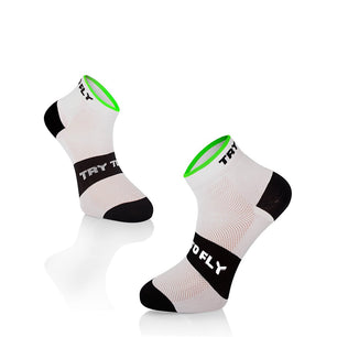 Chaussettes Cyclisme Courtes Meryl® Skinlife Blanc noir