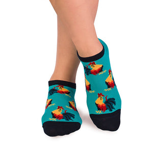 Socquettes Coton Coq Menthe