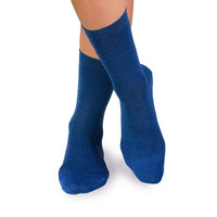Chaussettes Laine mérinos fine Bleu