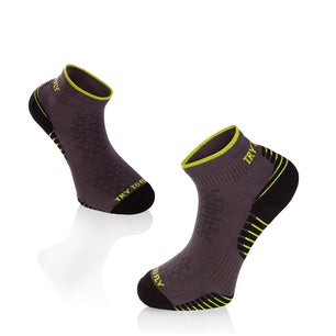 Chaussettes Course à pied Courtes Anthracite