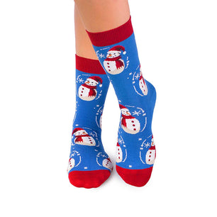 Chaussettes Coton Wintertime Bonhomme de neige