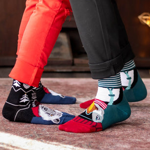 Coffret de 3 paires de chaussettes en bambou Noël polaire