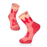 Chaussettes de randonnée avec Montagnards - Corail