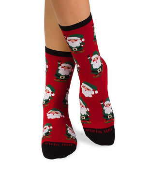 Chaussettes Coton Noël Père Noël Rouge
