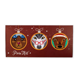 Coffret de 3 paires de Chaussettes Bambou Noël Ours Loup Cerf