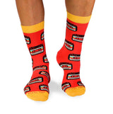 Chaussettes Coton Rétro Cassette Corail