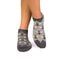 Socquettes Bambou fin Abeilles Gris
