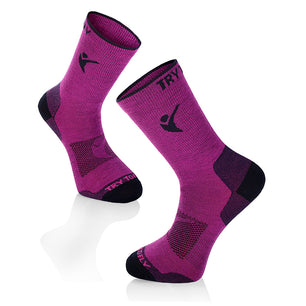 Chaussettes Randonnée légères Fuchsia