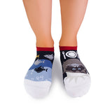 Socquettes Enfants Chat Himalayen Bleu rouge
