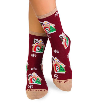 Chaussettes Coton Noël Maison Bordeaux