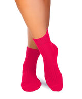 Chaussettes Femme Laine mérinos Fuchsia