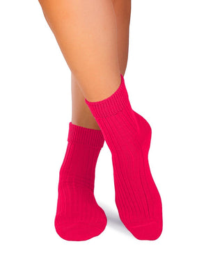 Chaussettes Femme Laine mérinos Fuchsia