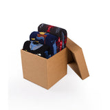 Coffret de 3 paires de Chaussettes Enfants Coton fin Vie marine Baleines Bateaux Homards