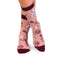 Chaussettes Coton Skulls & Roses Rose cendré