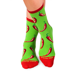 Chaussettes Coton Piments rouges Vert