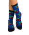 Chaussettes Enfants Noël Voiture Bleu