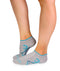 Socquettes Coton Classiques Vagues Gris