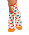 Chaussettes Bambou Pois Ecru