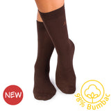 Chaussettes Coton pur - Marron
