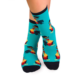 Chaussettes Coton Coq Menthe