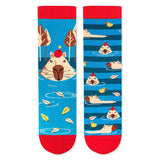 Chaussettes Enfants Georges le Capybara Turquoise