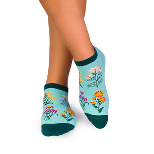 Socquettes Coton fin Herbes Menthe