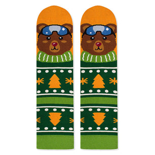 Chaussettes Enfants Bambou Noël Ours