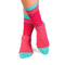 Chaussettes Bambou fin Anneaux et Pois Fuchsia Rose