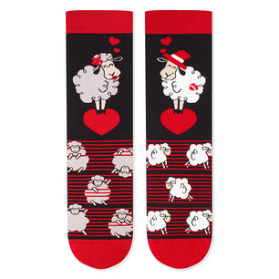 Chaussettes Arty Les Amoureux Noir