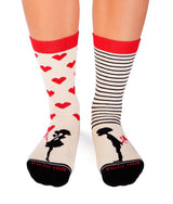 Chaussettes Coton Cœurs Ecru