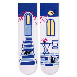 Chaussettes Arty Soirées Grecques Blanc