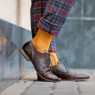 Chaussettes Laine mérinos fine Ochre