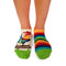 Socquettes Arty Coq Ecru jaune vert