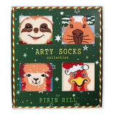 Coffret de 4 paires de chaussettes Arty Animaux de Noël