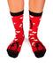 Chaussettes Coton Cœurs Rouge