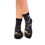 Chaussettes courtes Coton fin Outils Anthracite