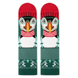 Chaussettes en bambou Noël Polaire - Macareux moine
