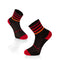 Chaussettes Course à pied Microlon Noir - Rouge