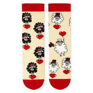 Chaussettes Arty Les Amoureux Ecru