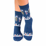 Chaussettes Enfants Laine mérinos Cadeaux Bleu