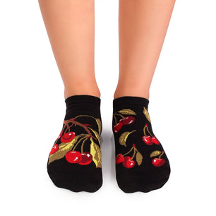 Socquettes Arty Cerises - Noir