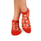 Socquettes Bambou fin Abeilles Corail