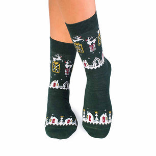 Chaussettes Laine mérinos Cadeaux Vert