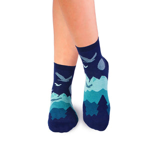 Chaussettes courtes Coton fin Vol Bleu foncé