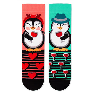 Chaussettes Enfants Pingouins Corail