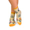 Chaussettes Courtes Coton fin Herbes Jaune